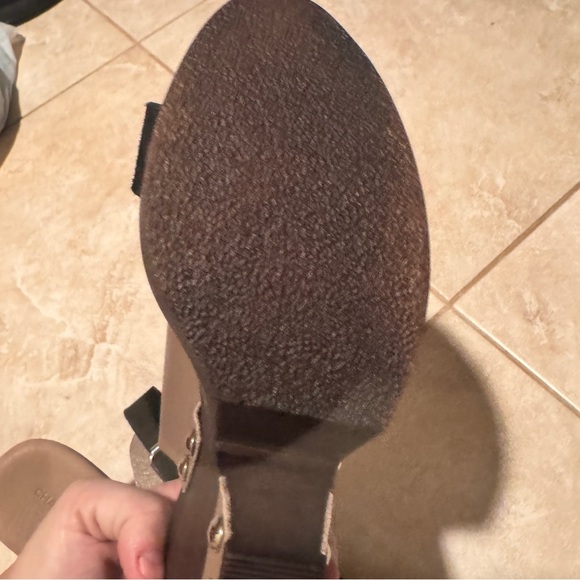 New Charles David "Teisha"Leather, Wood, Studs Platform Sandals-Size 10 41 - Picture 8 of 13